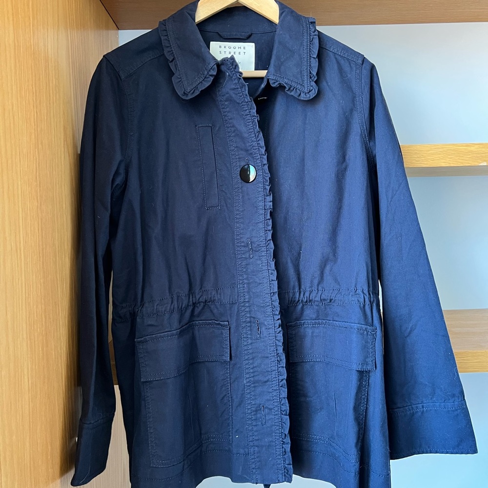 Cute spring jacket with ruffle details
